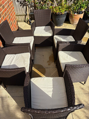 Rattan wicker garden dining - rattan/wicker,
