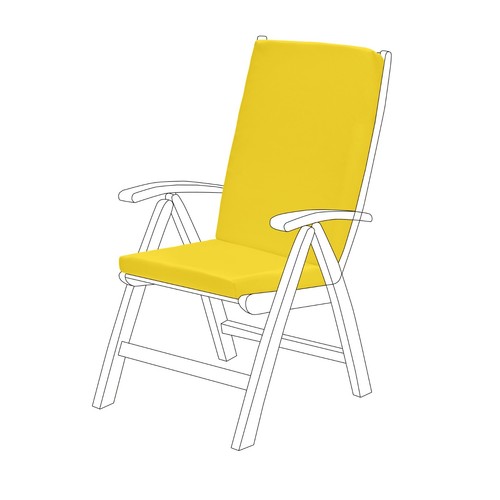 Yellow outdoor garden highback - garden,
