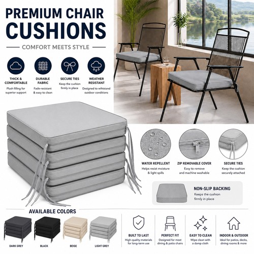 Garden chair seat pad cushion - chair,