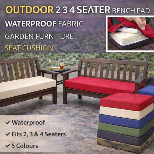Bench cushion 4 seater - bench,