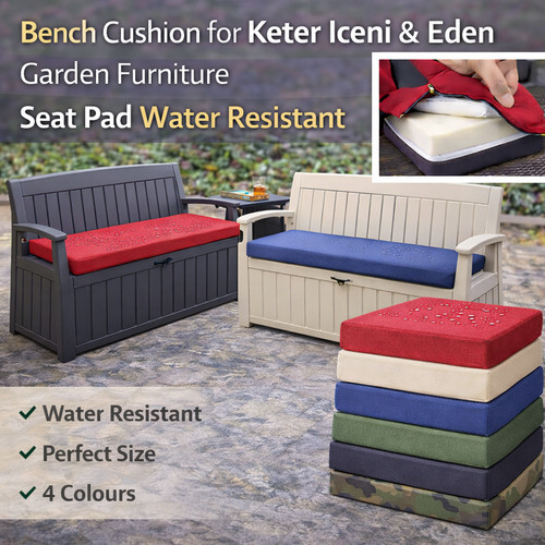 Bench cushion for - keter, iceni